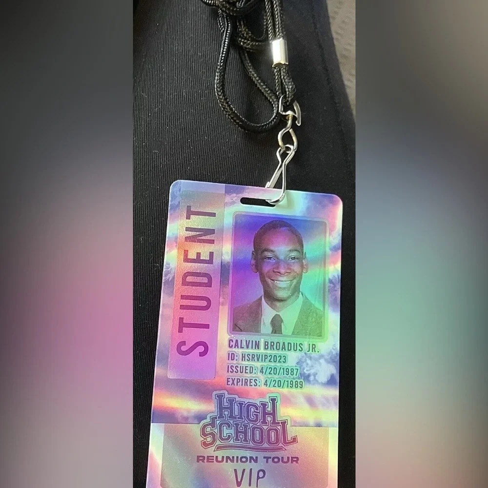 Snoop Dogg VIP Hologram Badge Lanyard 8/27/2023 Show High School Tour NEW